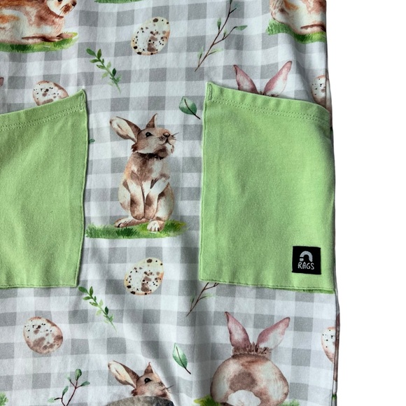 Rags Gingham Bunny Hooded Romper Size 2T - Picture 2 of 4